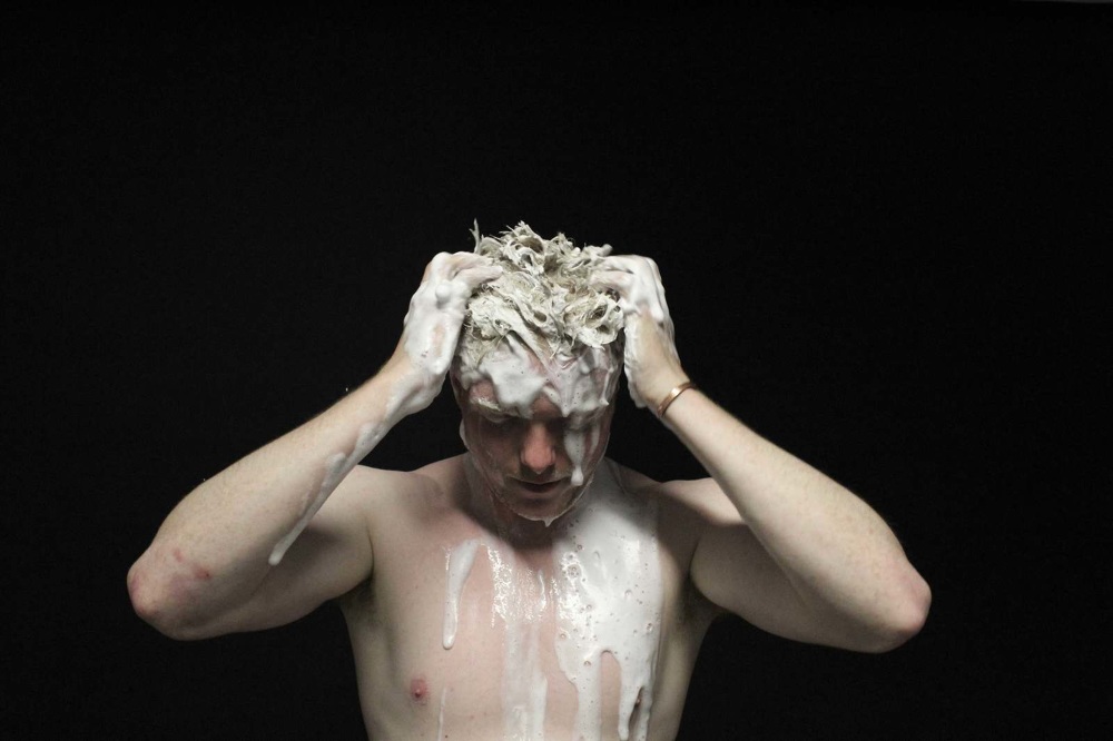 Shampoo still from the LOOP immersive film installation.