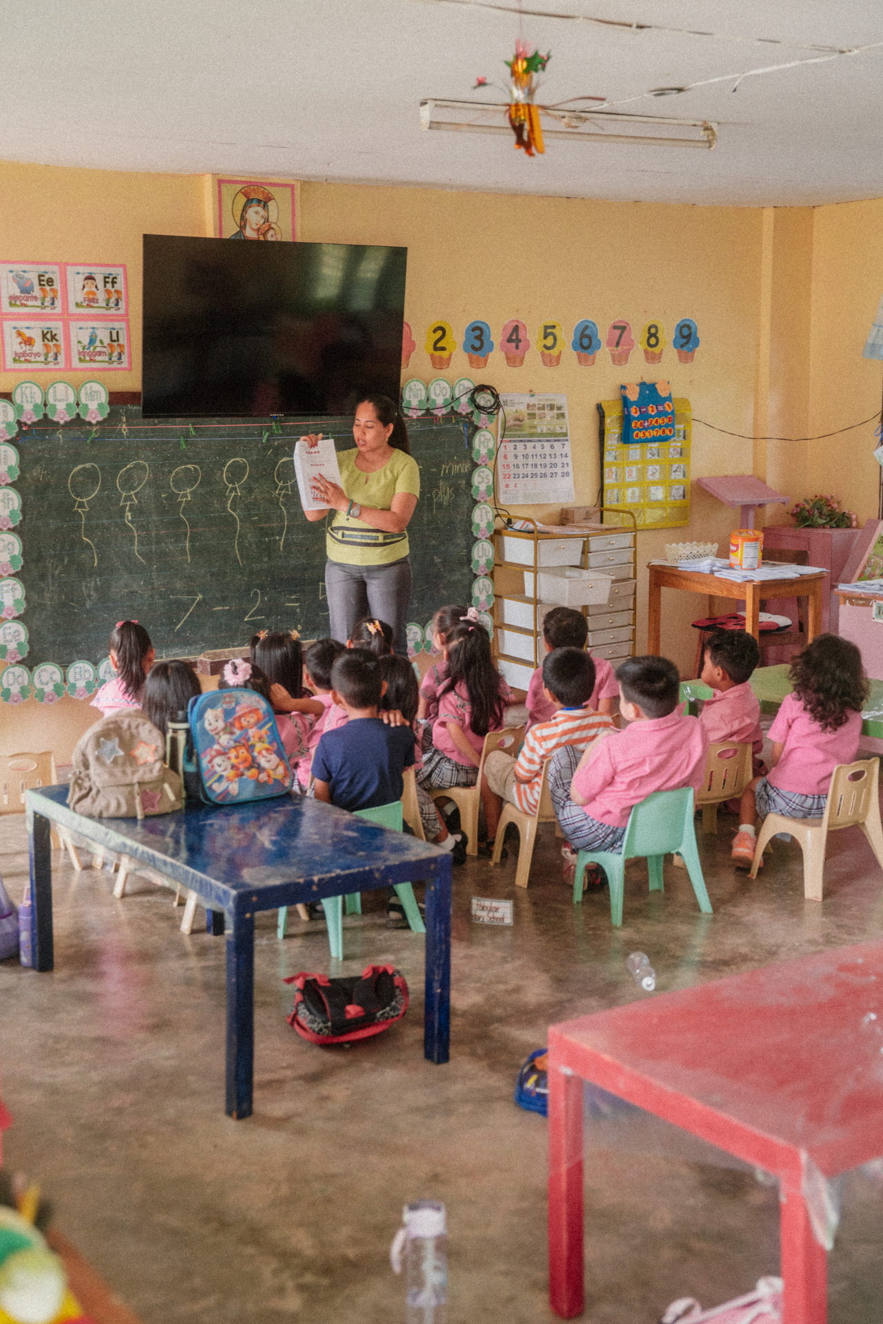 A classroom scene showing local learning and community engagement connected to Wonderland.